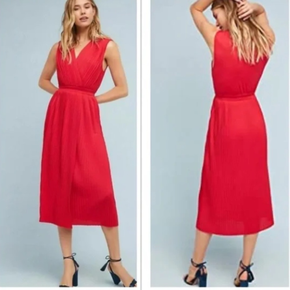 Anthropologie  Red Dress